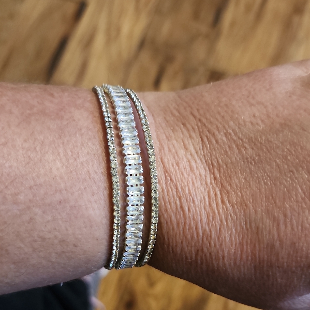 Elegant Gold and Silver Cuff Bracelet